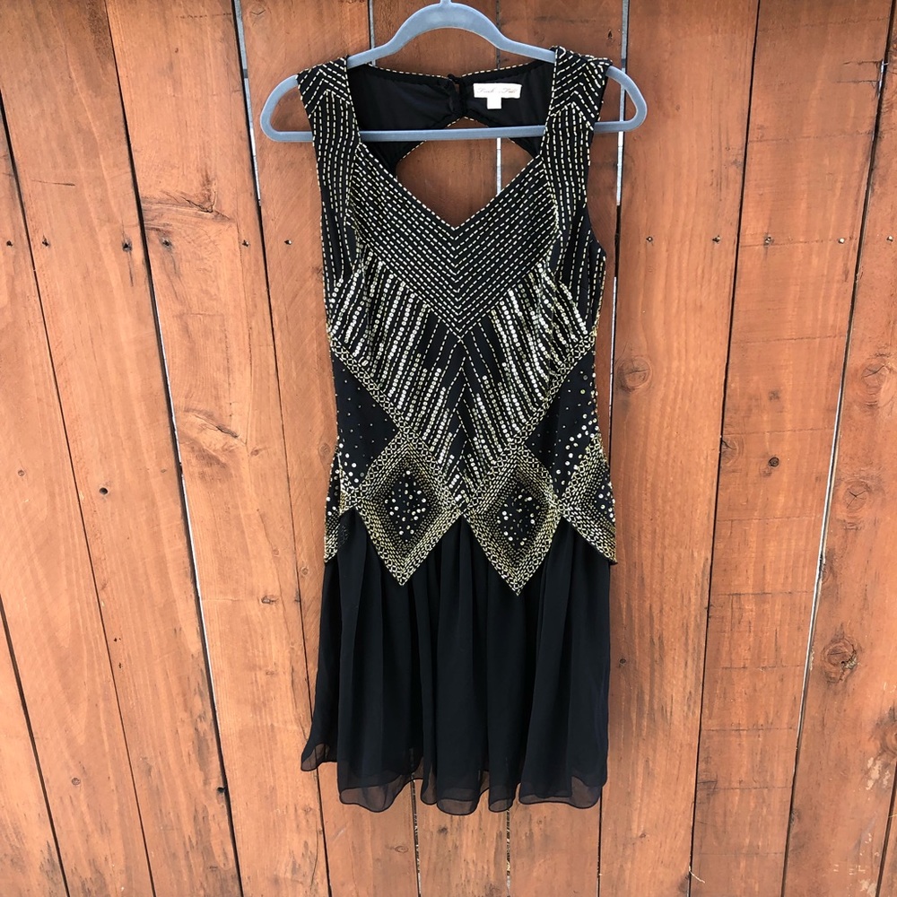 Frock and Frill Beaded Flapper Style Dress